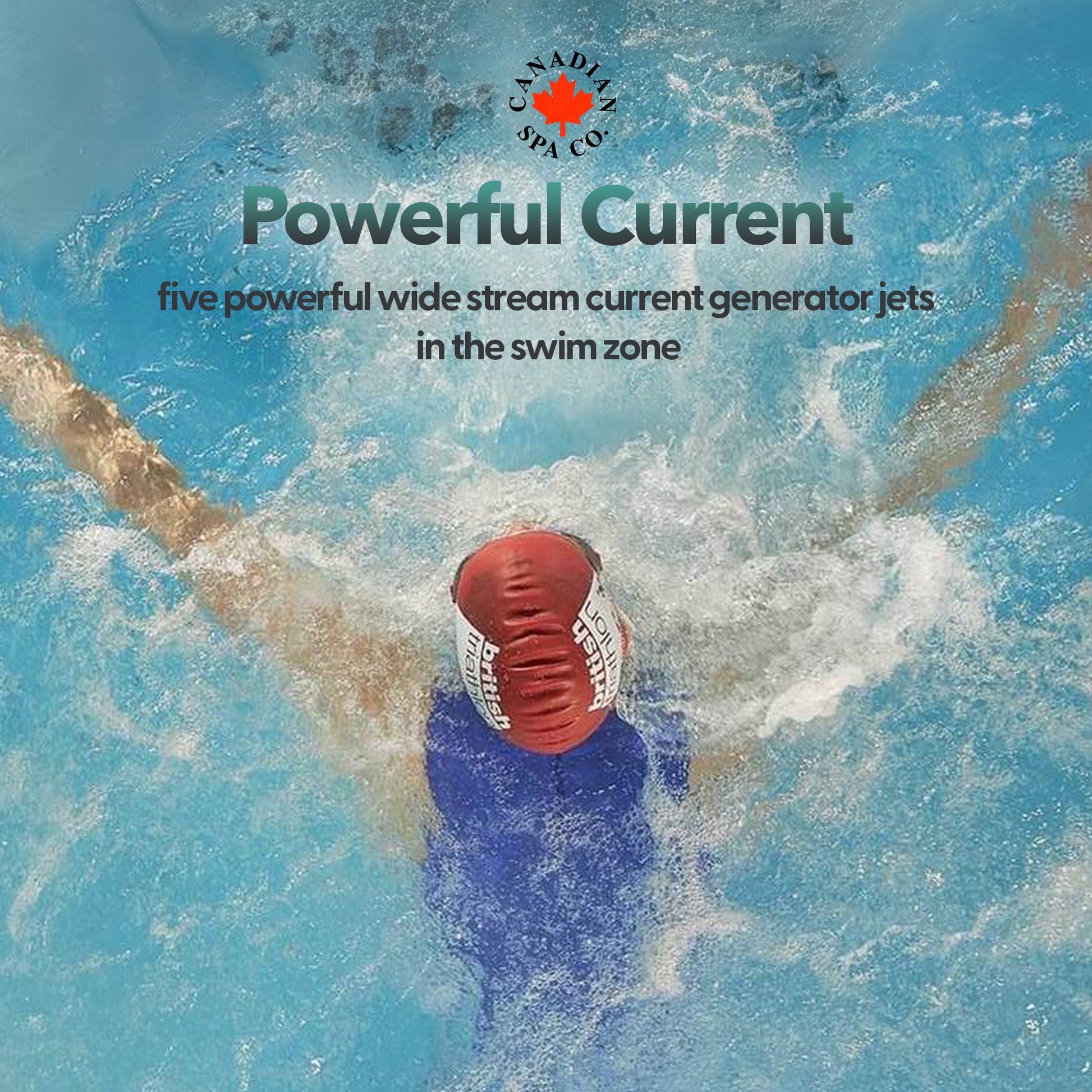 Canadian Spa 2025 13ft Swim Spa 15HP-Jet, 3-Person - St Lawrence Sport 390 x 226 x H120 cm - My Store