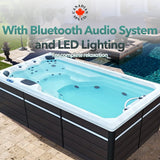 Canadian Spa 2025 13ft Swim Spa 15HP-Jet, 3-Person - St Lawrence Sport 390 x 226 x H120 cm - My Store