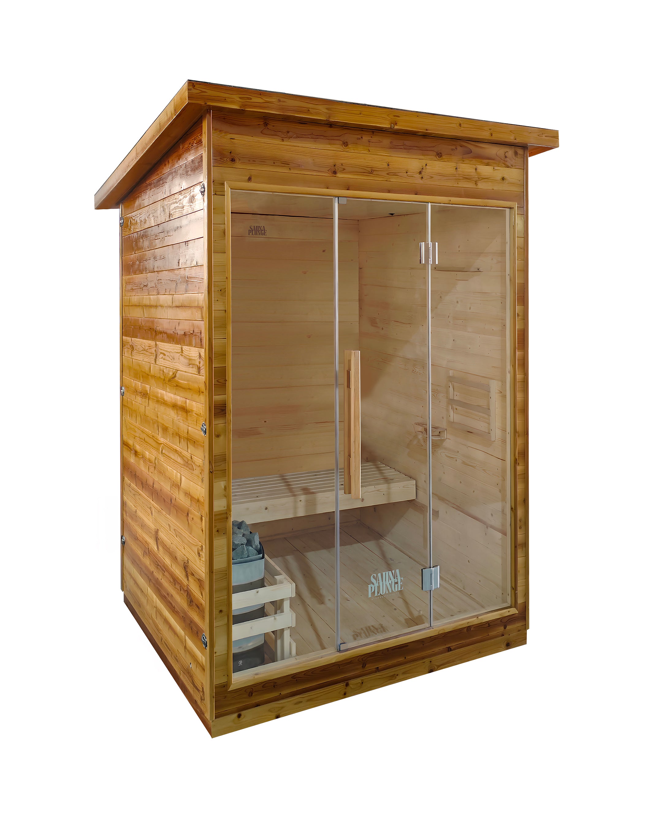 The Bronte Traditional Outdoor 2 Person Cabin Sauna By SaunaPlunge - My Store