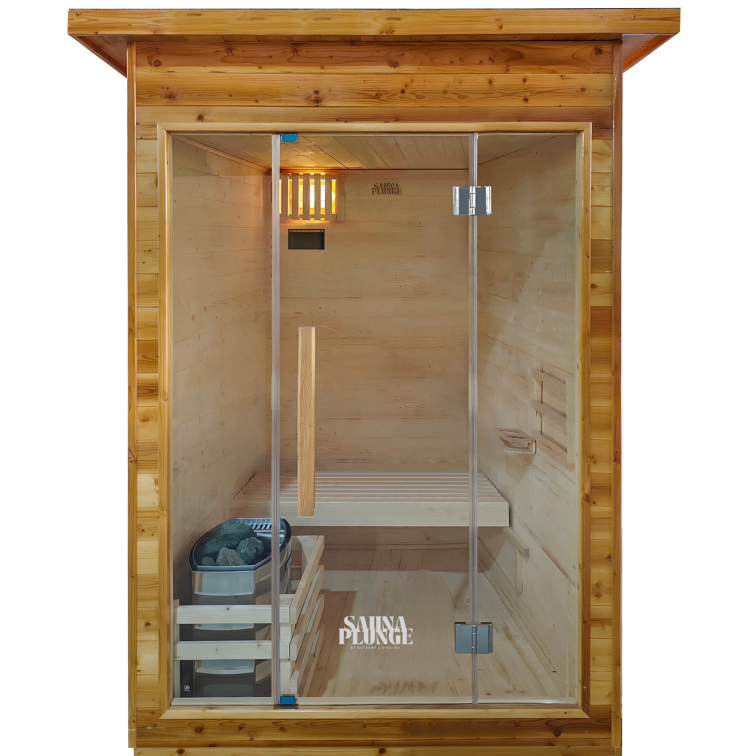 The Bronte Traditional Outdoor 2 Person Cabin Sauna By SaunaPlunge - My Store