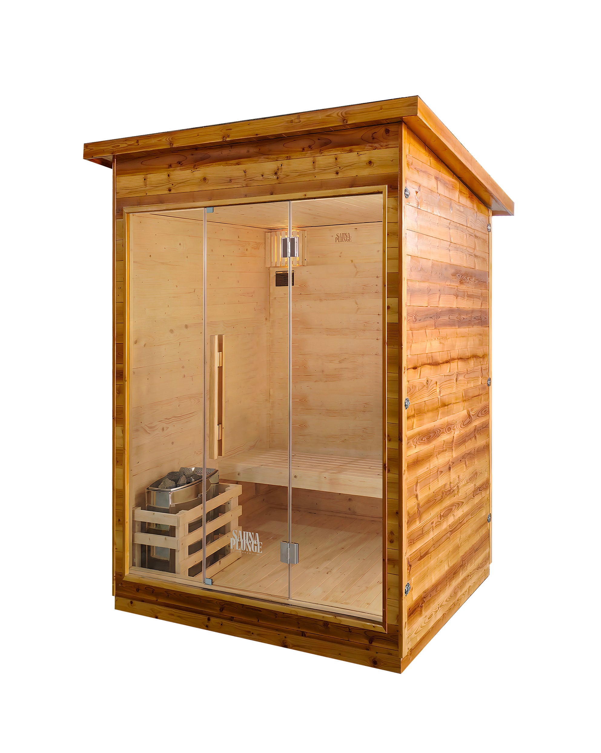 The Bronte Traditional Outdoor 2 Person Cabin Sauna By SaunaPlunge - My Store