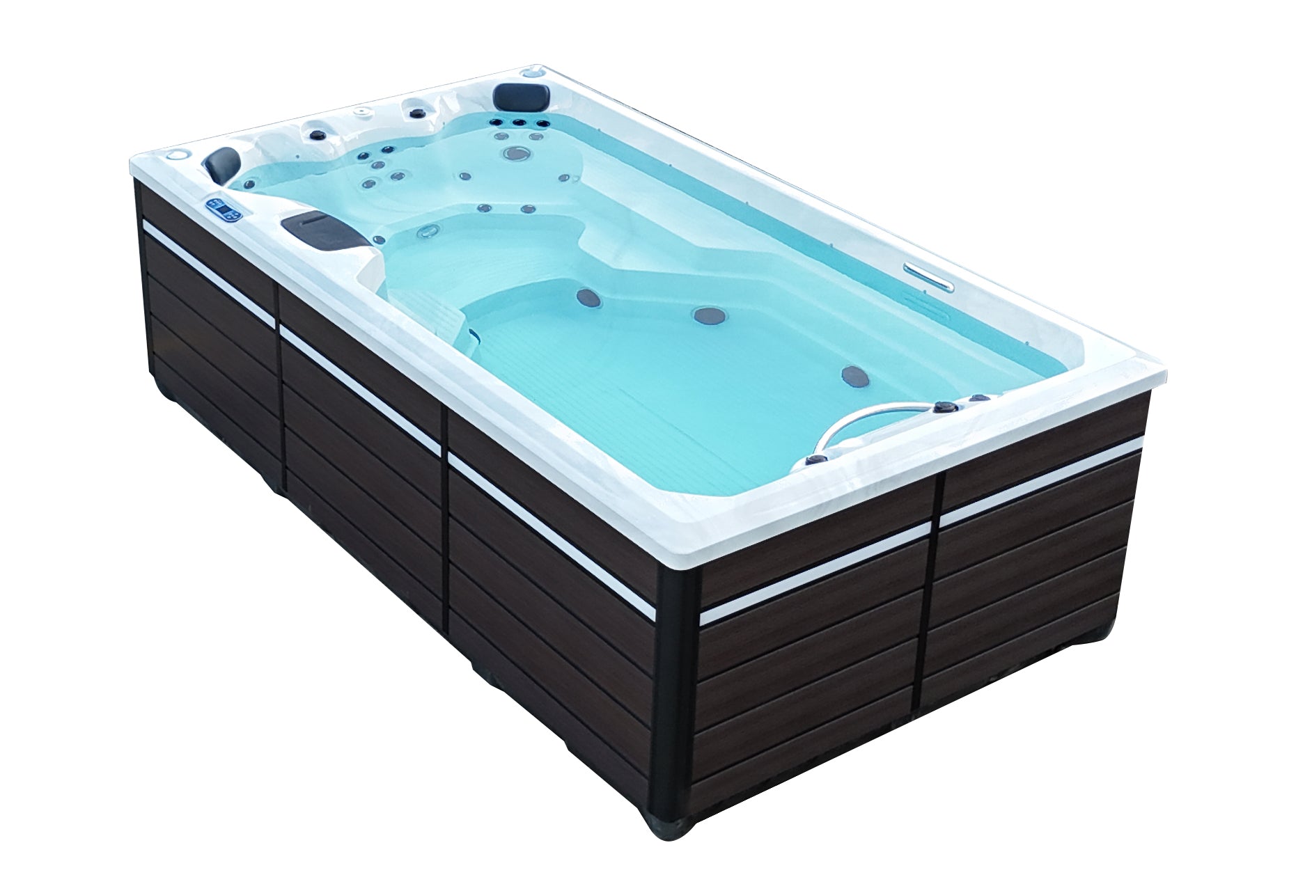Canadian Spa 2025 13ft Swim Spa 15HP-Jet, 3-Person - St Lawrence Sport 390 x 226 x H120 cm - My Store