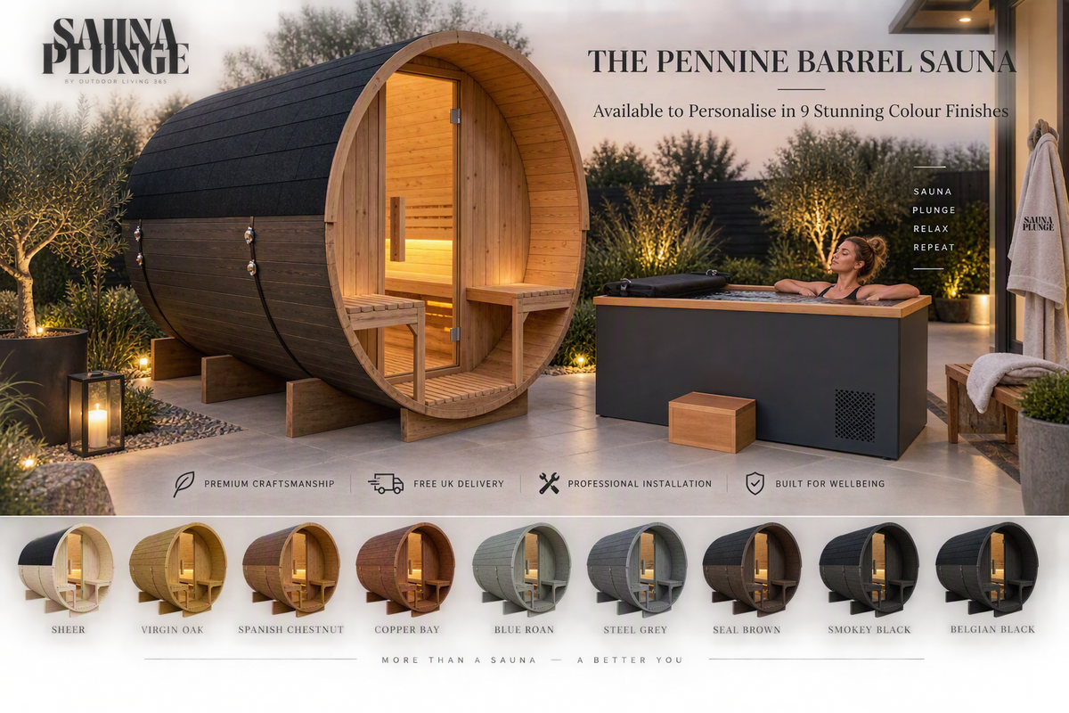 The Pennine Barrel by SaunaPlunge - Traditional Outdoor Luxury (6 person) - My Store