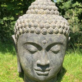 Tripod Home Cast stone Buddha head - My Store