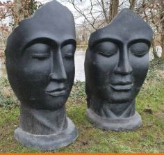 Tripod Home Cast stone Masked pair - My Store