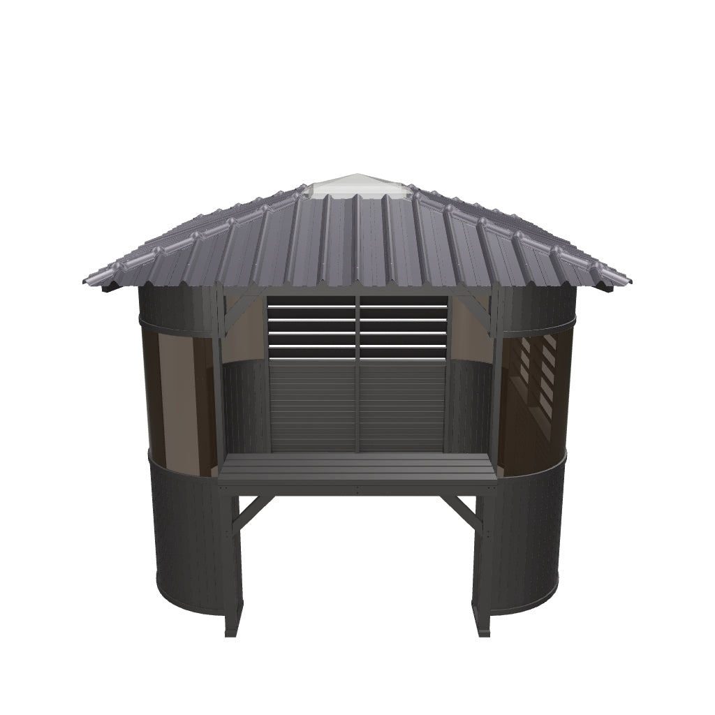Canadian Spa Fraser Gazebo 10ft x 10ft - Chocolate - My Store