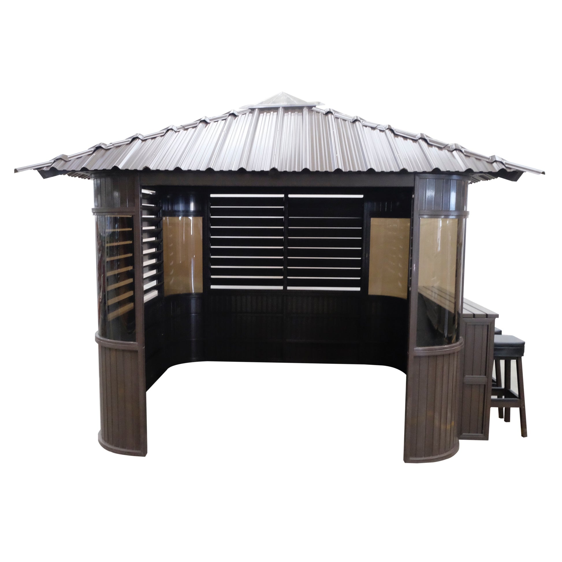 Canadian Spa Fraser Gazebo 10ft x 10ft - Chocolate - My Store