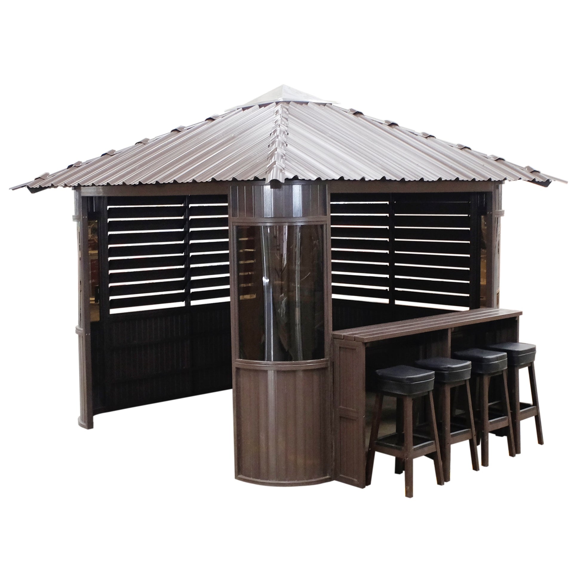 Canadian Spa Fraser Gazebo 10ft x 10ft - Chocolate - My Store