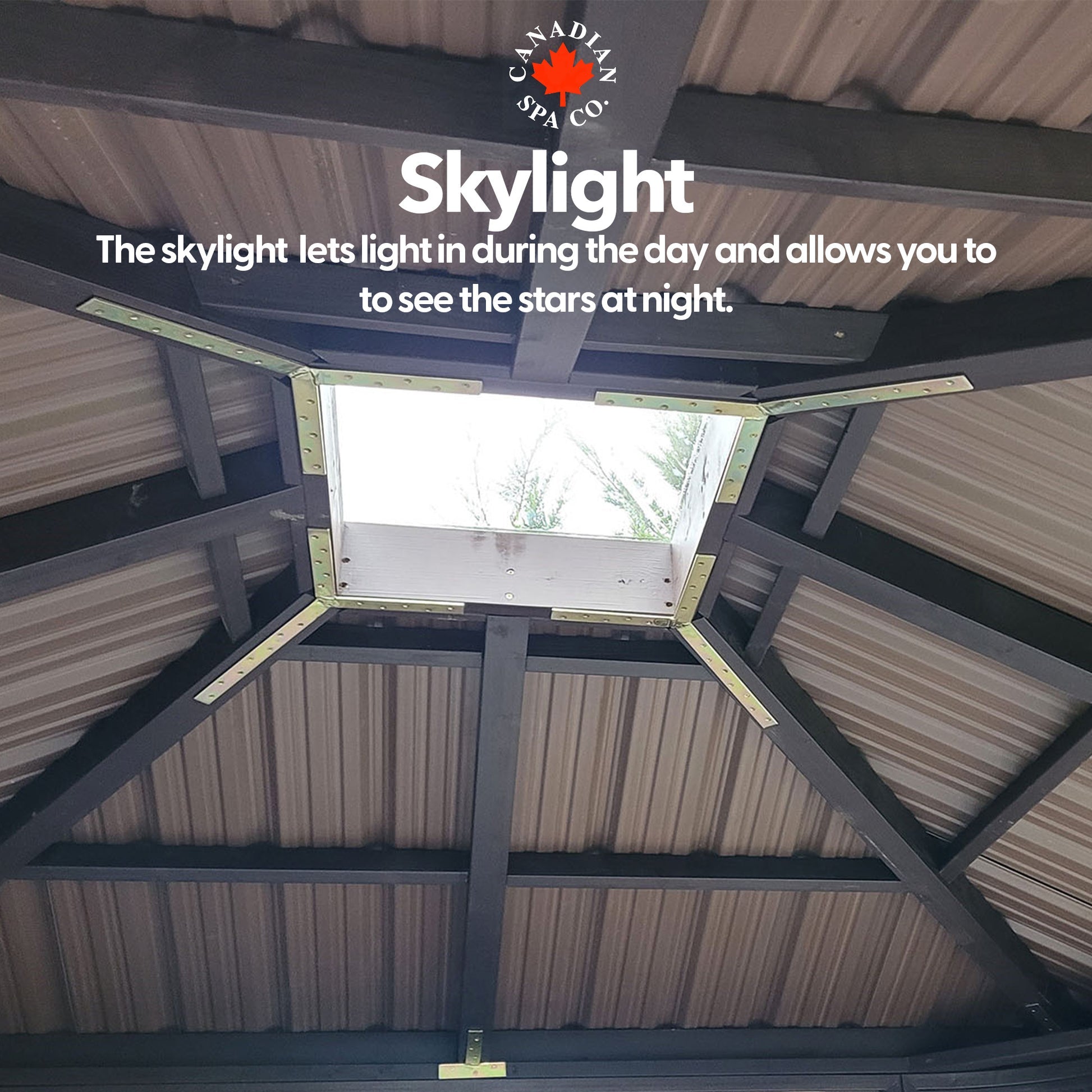 Canadian Spa Fraser Gazebo 10ft x 10ft - Chocolate - My Store