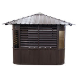 Canadian Spa Fraser Gazebo 10ft x 10ft - Chocolate - My Store