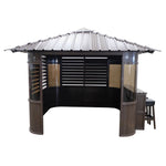 Canadian Spa Fraser Gazebo 10ft x 10ft - Chocolate - My Store