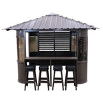 Canadian Spa Fraser Gazebo 10ft x 10ft - Chocolate - My Store