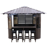 Canadian Spa Fraser Gazebo 10ft x 10ft - Chocolate - My Store