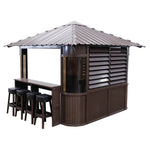 Canadian Spa Fraser Gazebo 10ft x 10ft - Chocolate - My Store