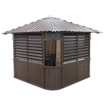 Canadian Spa Fraser Gazebo 10ft x 10ft - Chocolate - My Store
