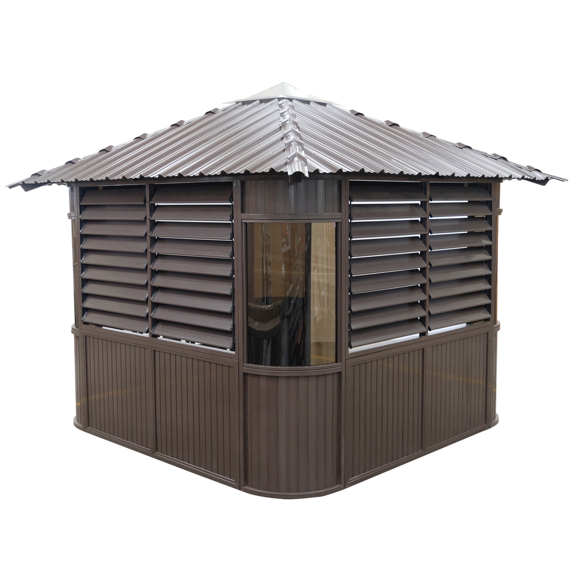 Canadian Spa Fraser Gazebo 10ft x 10ft - Chocolate - My Store