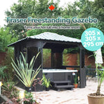 Canadian Spa Fraser Gazebo 10ft x 10ft - Chocolate - My Store