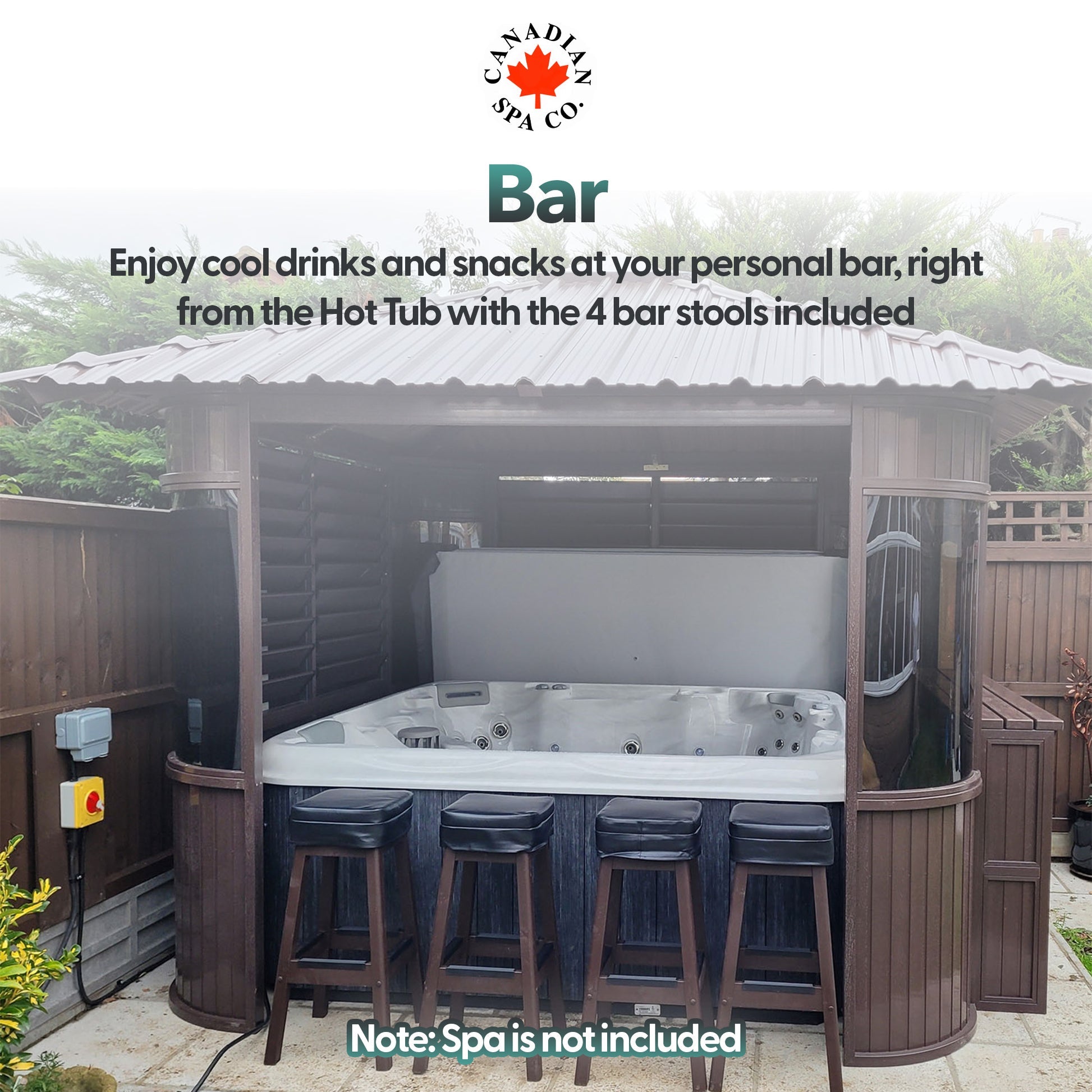 Canadian Spa Fraser Gazebo 10ft x 10ft - Chocolate - My Store