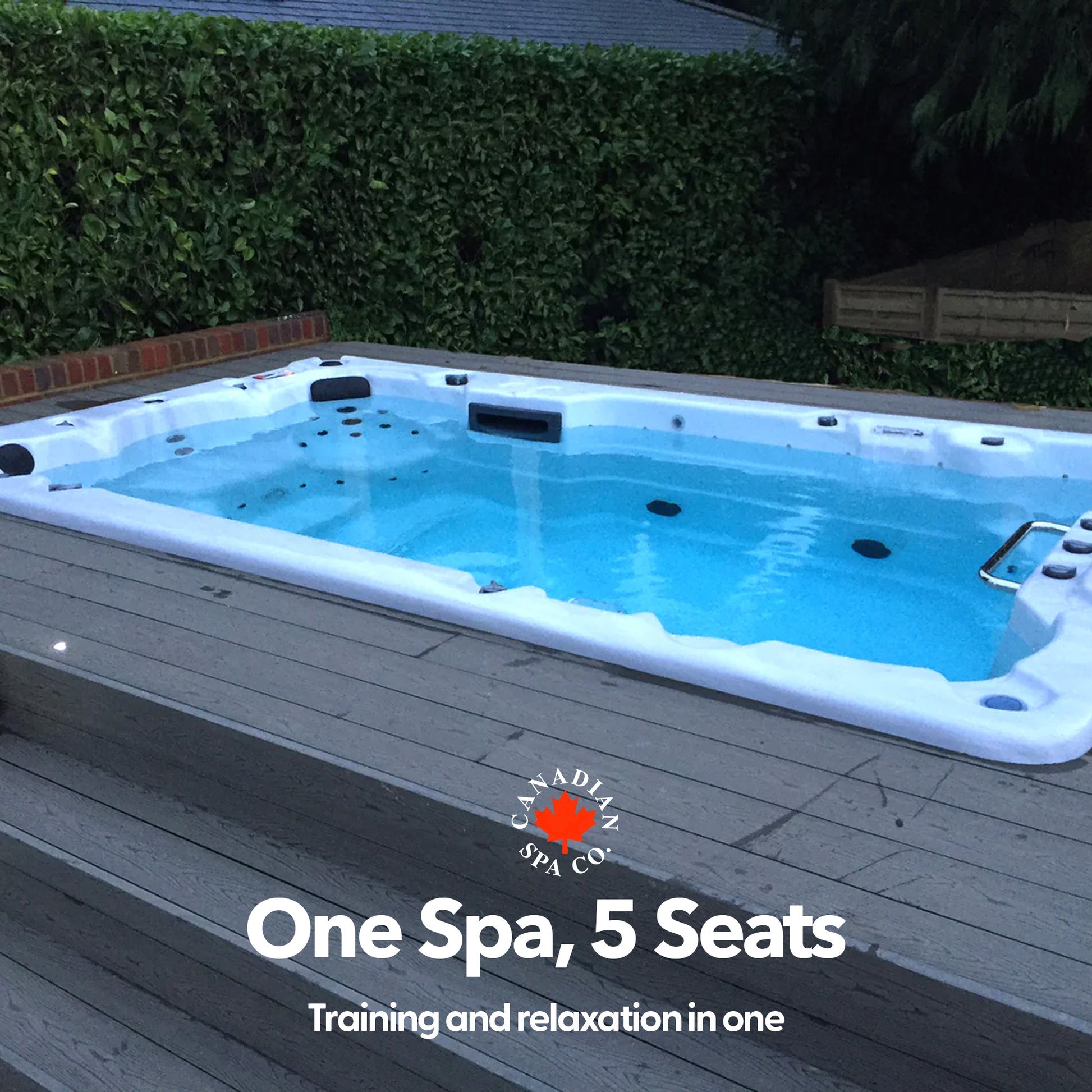 Canadian Spa 13ft Swim Spa 15HP-Jet, 3-Person - St Lawrence XSport - My Store