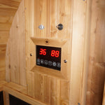 Canadian Spa Outdoor Oval Barrel Sauna Combination Infrared/ traditional 1842 x1200 x 1945mm - My Store