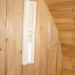 Canadian Spa Outdoor Oval Barrel Sauna Combination Infrared/ traditional 1842 x1200 x 1945mm - My Store