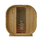 Canadian Spa Outdoor Oval Barrel Sauna Combination Infrared/ traditional 1842 x1200 x 1945mm - My Store