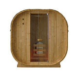 Canadian Spa Outdoor Oval Barrel Sauna Combination Infrared/ traditional 1842 x1200 x 1945mm - My Store
