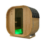 Canadian Spa Outdoor Oval Barrel Sauna Combination Infrared/ traditional 1842 x1200 x 1945mm - My Store