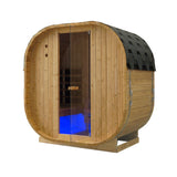 Canadian Spa Outdoor Oval Barrel Sauna Combination Infrared/ traditional 1842 x1200 x 1945mm - My Store