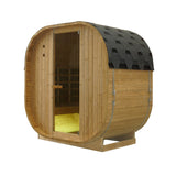 Canadian Spa Outdoor Oval Barrel Sauna Combination Infrared/ traditional 1842 x1200 x 1945mm - My Store