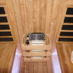 Canadian Spa Outdoor Oval Barrel Sauna Combination Infrared/ traditional 1842 x1200 x 1945mm - My Store