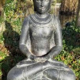 Tripod Home Hand carved Meditating Buddha - My Store