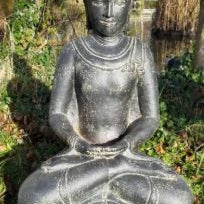 Tripod Home Hand carved Meditating Buddha - My Store