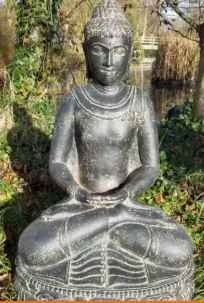 Tripod Home Hand carved Meditating Buddha - My Store