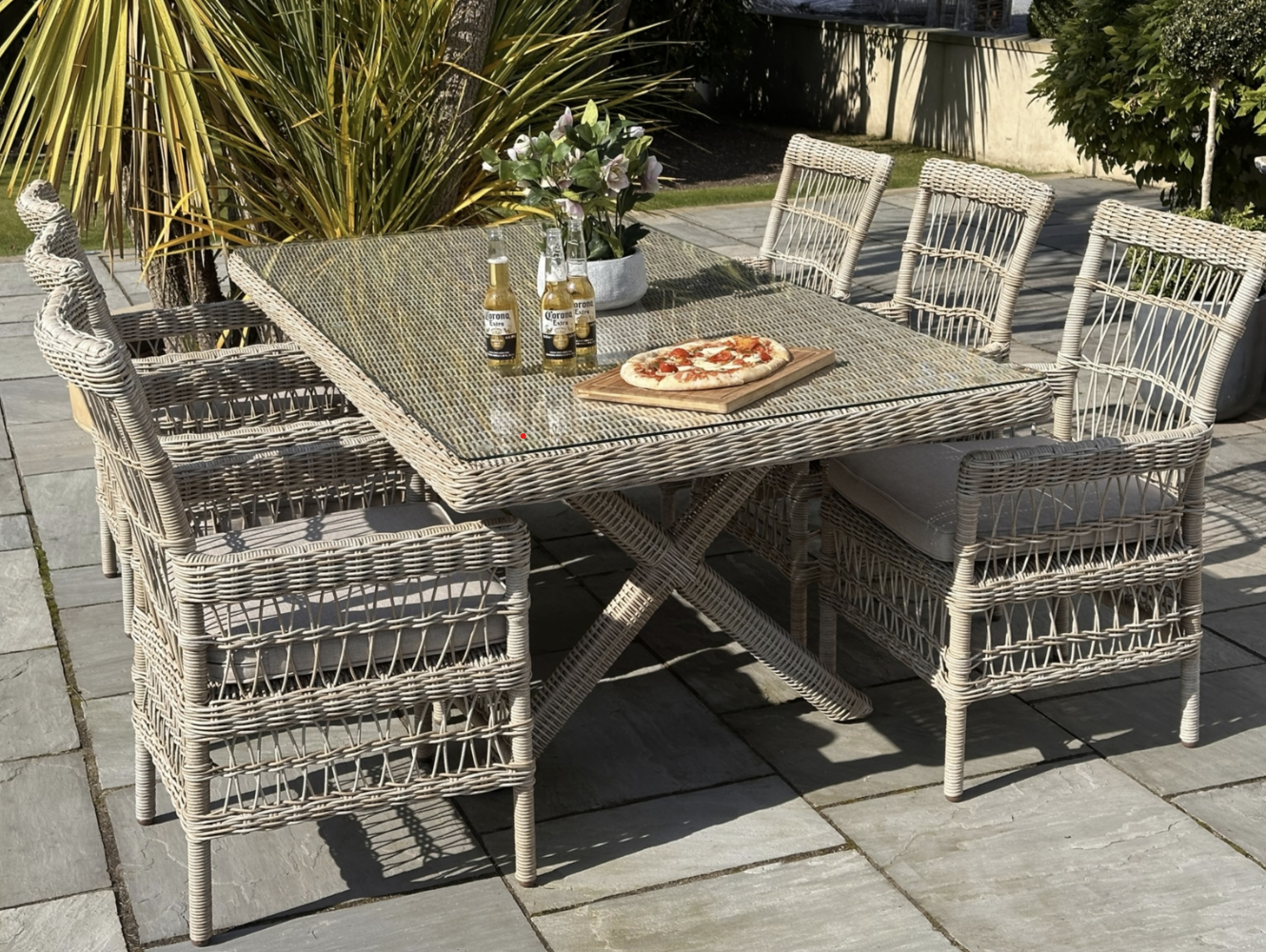 Provence Collection Outdoor 6 Seater Dining Set - My Store