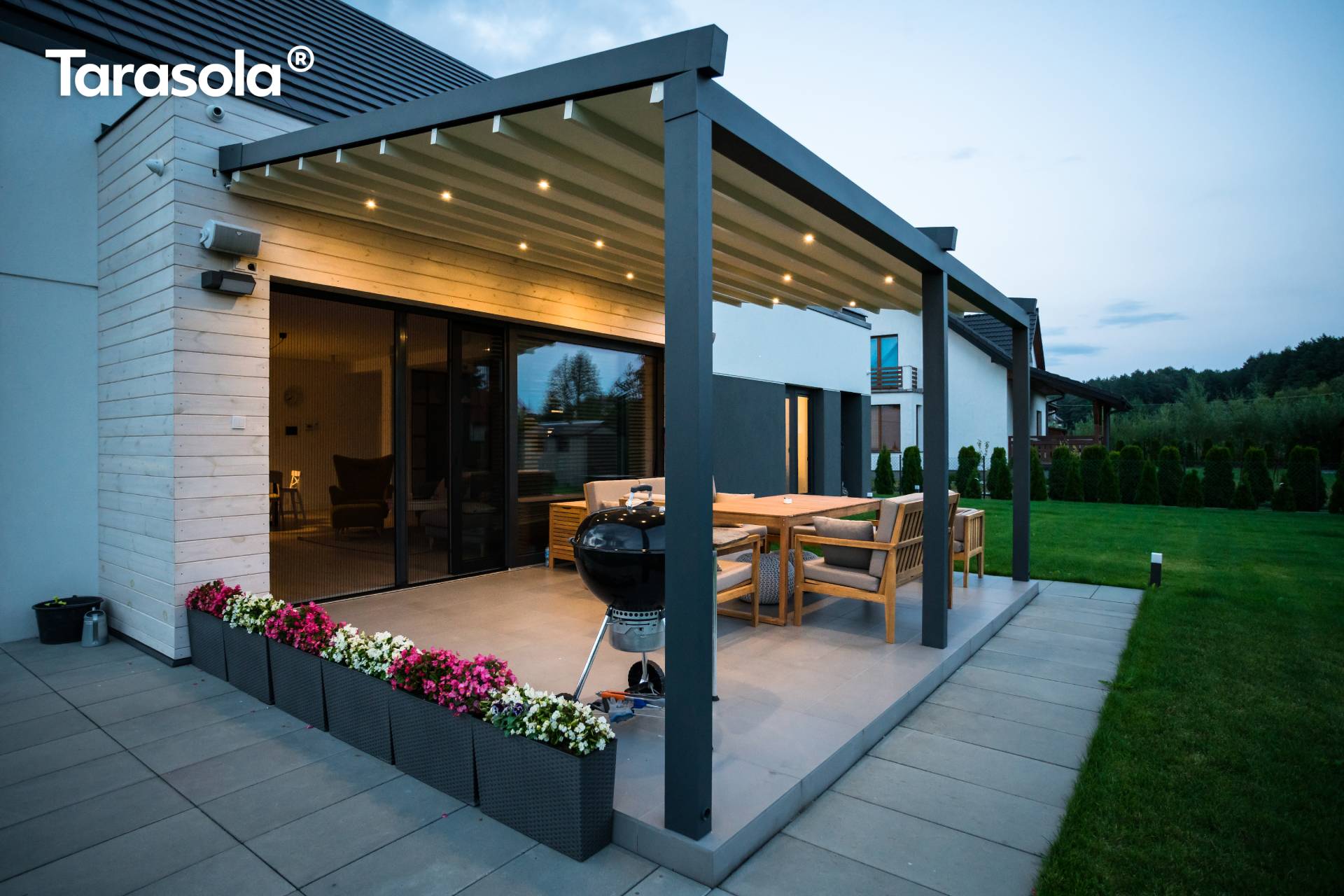 Tarasola Elegancy - Retractable Fabric Roof Pergola - My Store