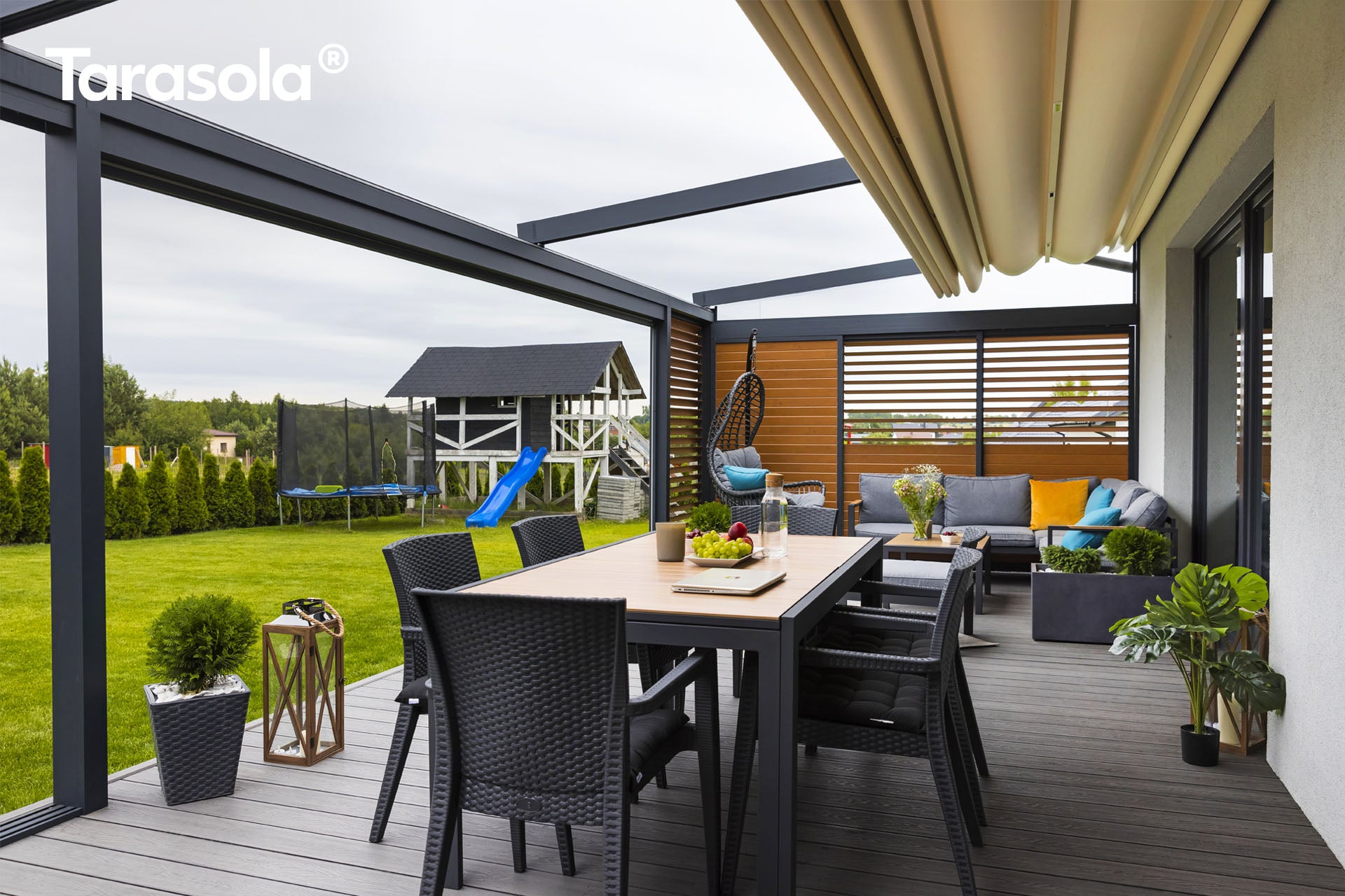 Tarasola Elegancy - Retractable Fabric Roof Pergola - My Store
