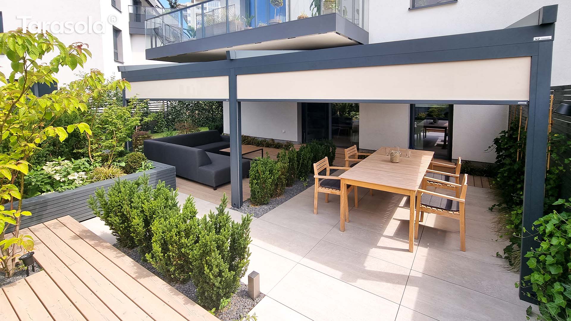 Tarasola Elegancy - Retractable Fabric Roof Pergola - My Store