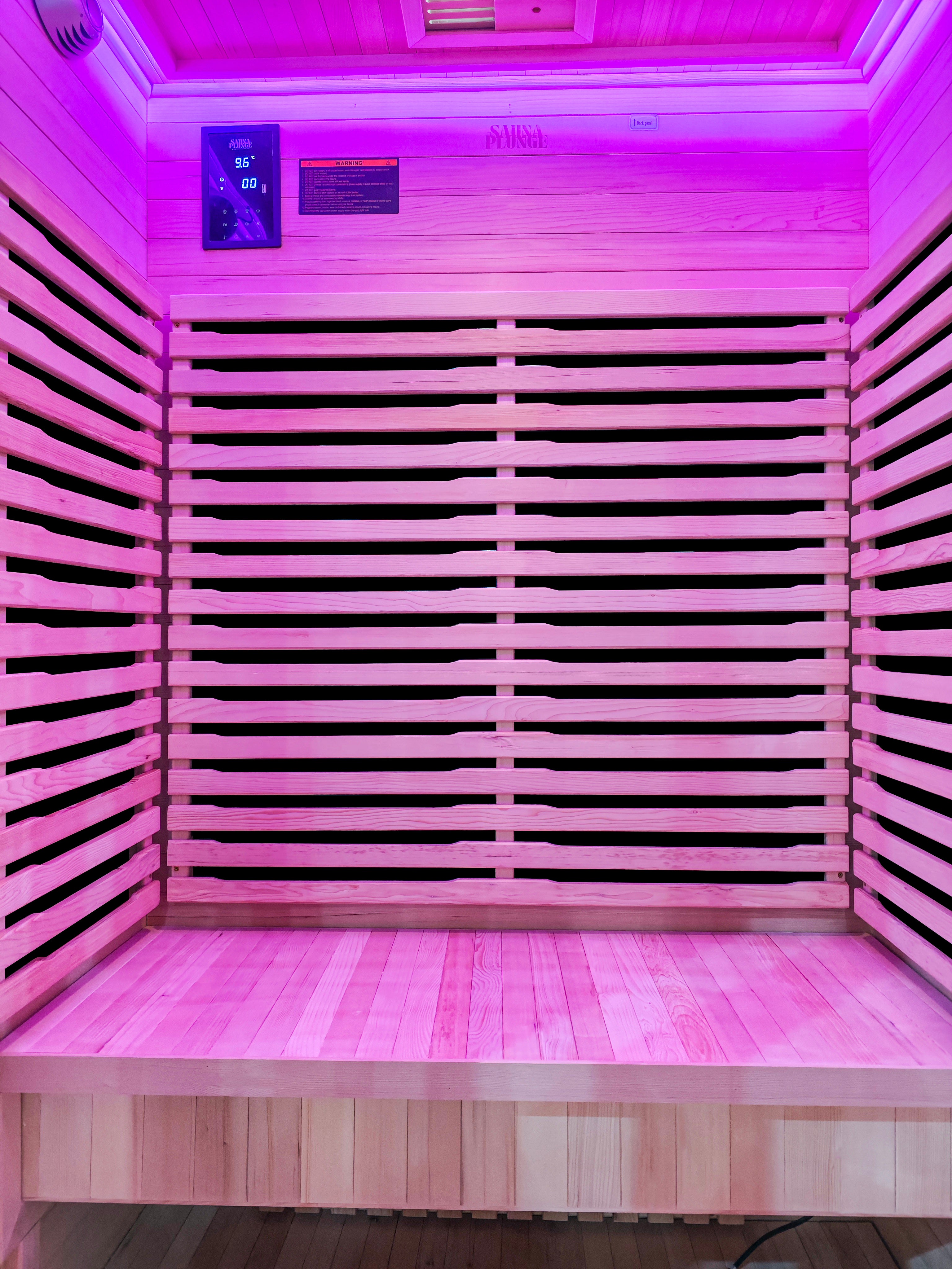 The Dales Glow Indoor Infrared Sauna by SaunaPlunge - 2 person - My Store