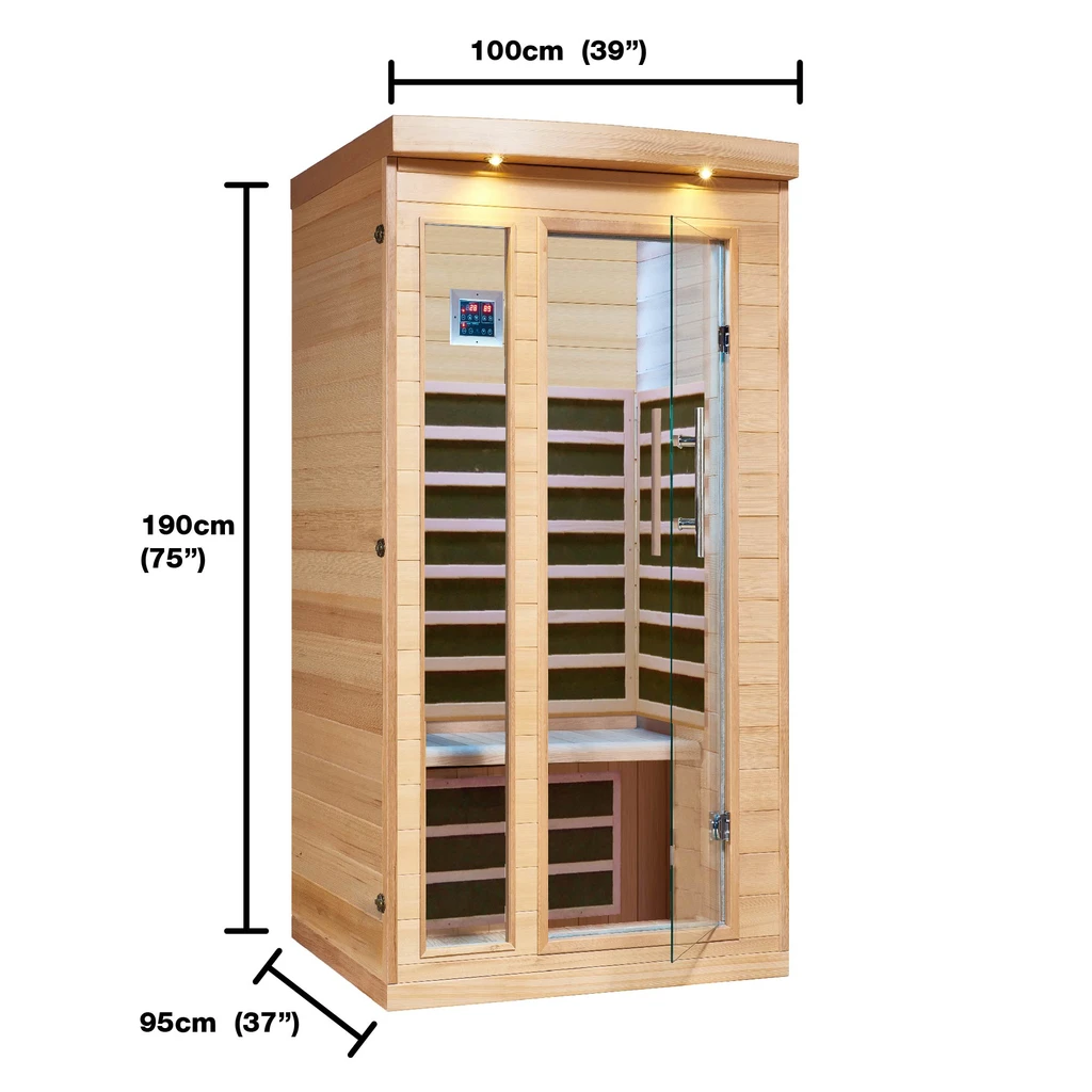 Canadian Spa Chilliwack 1 - Person Sauna W101.5 x D96.5 x H190.5cm - My Store