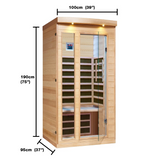 Canadian Spa Chilliwack 1 - Person Sauna W101.5 x D96.5 x H190.5cm - My Store